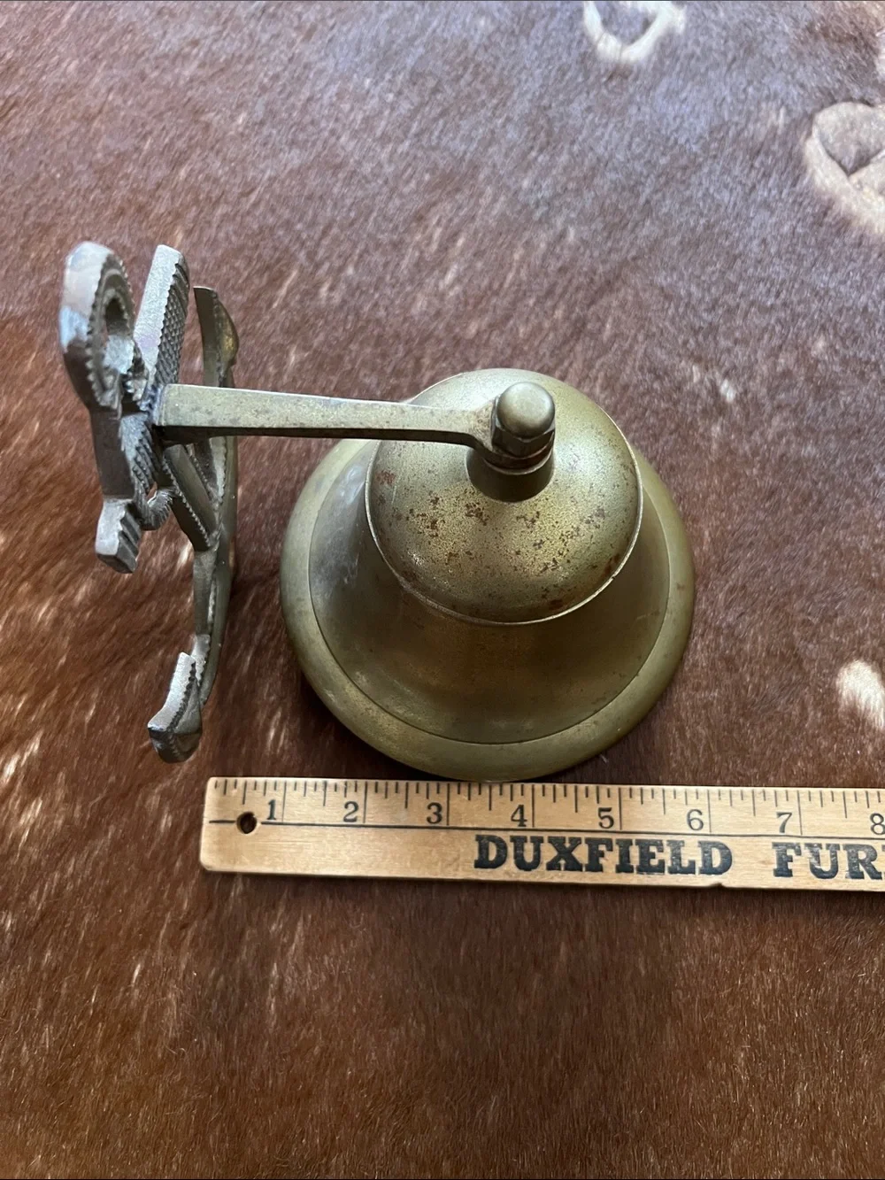 Brass Anchor Wall Bell - Nautical Home Accent